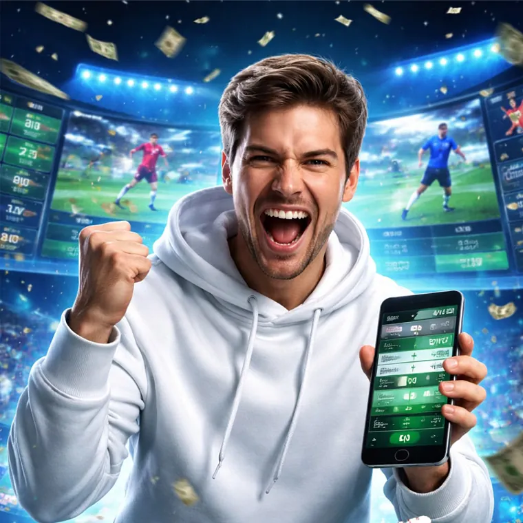iPhone displaying taya365 online casino